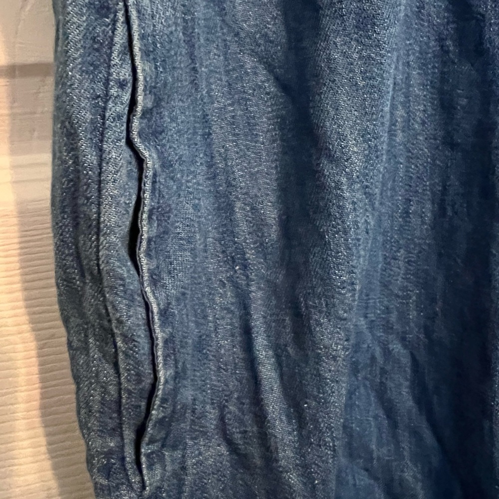Old Navy Blue Denim Shirt Dress- size M NWT - Picture 4 of 13